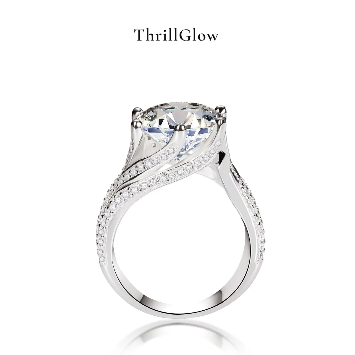 【#5 ThrillGlow】925 Sterling Silver Moissanite Rings