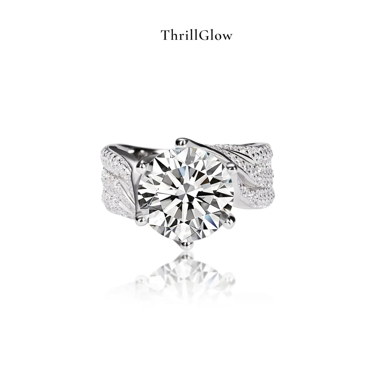 【#5 ThrillGlow】925 Sterling Silver Moissanite Rings