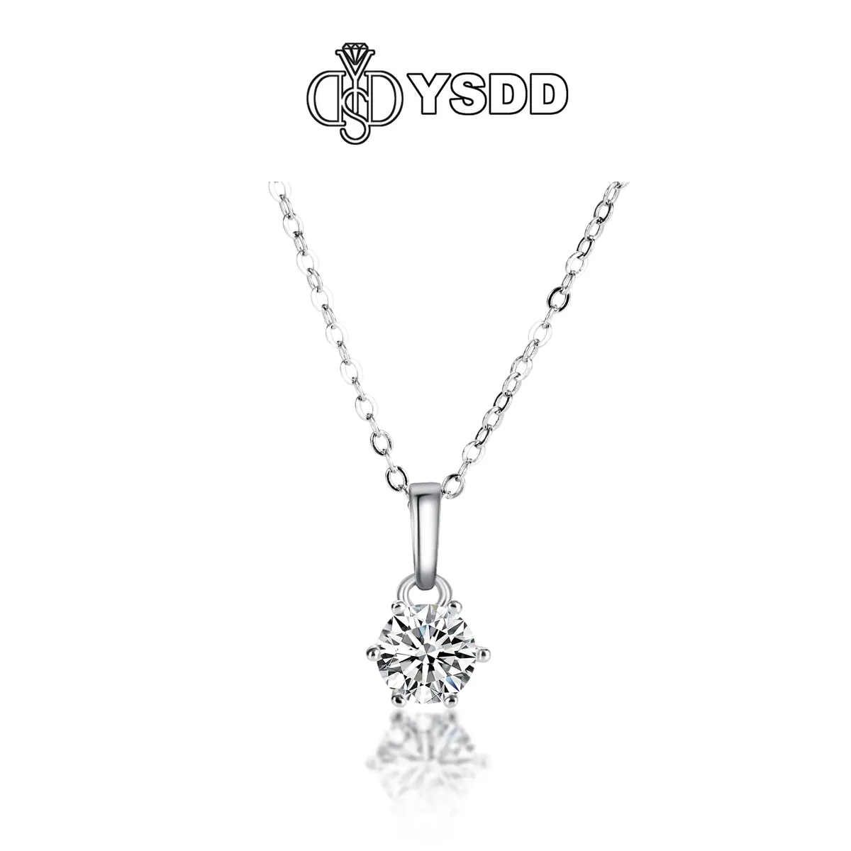 【#141 YSDD】925 Sterling Silver Moissanite Necklace&Earring Buds