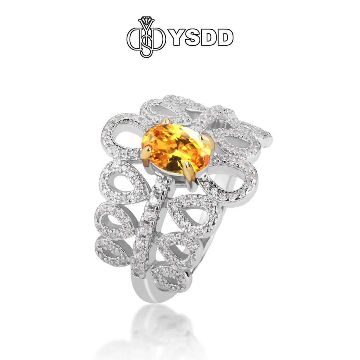 【#168 YSDD】925 Sterling Silver Moissanite Rings