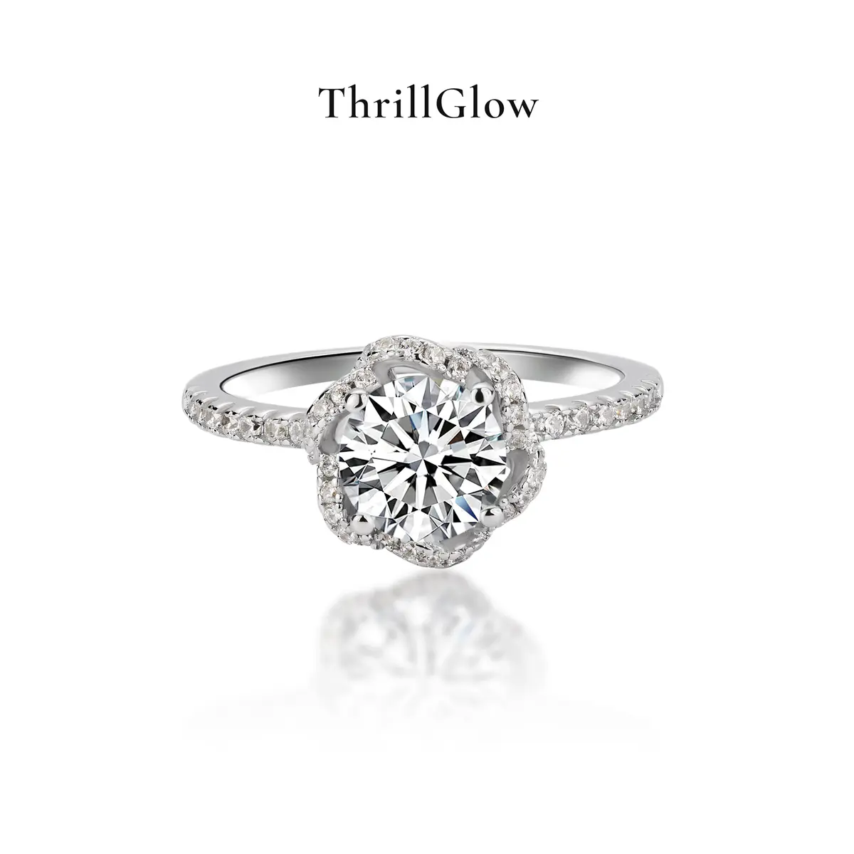 【#135 ThrillGlow】925 Sterling Silver Moissanite Rings