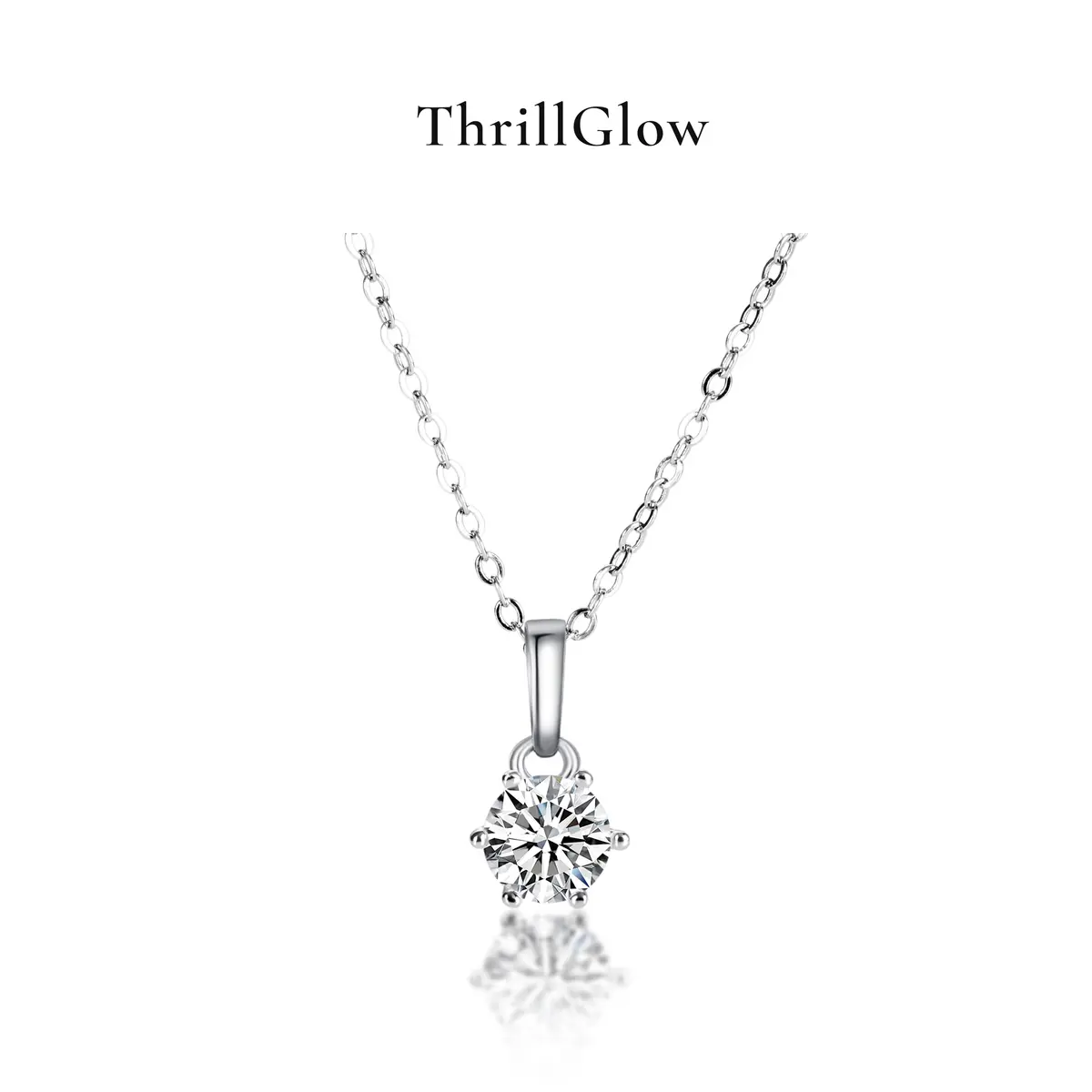 【#141 ThrillGlow】925 Sterling Silver Moissanite Necklace&Earring Buds