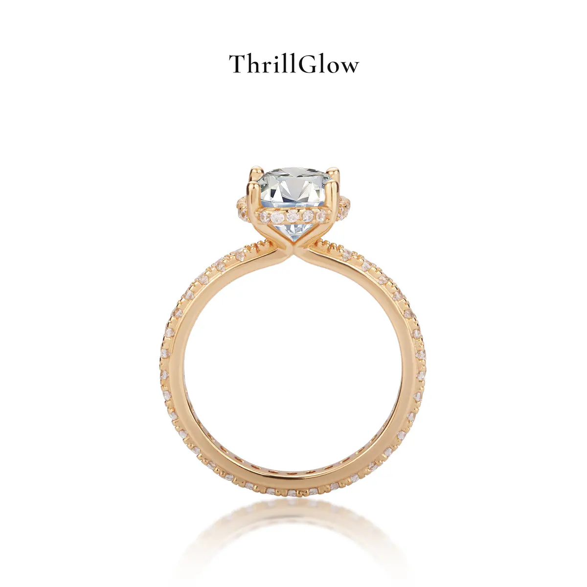 【#147 ThrillGlow】925 Sterling Silver Moissanite Rings
