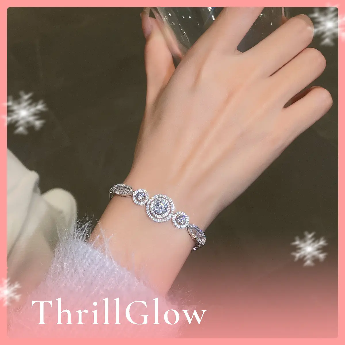 【#157 VIPStreamers】1.6CT 925 Sterling Silver Moissanite Bracelet