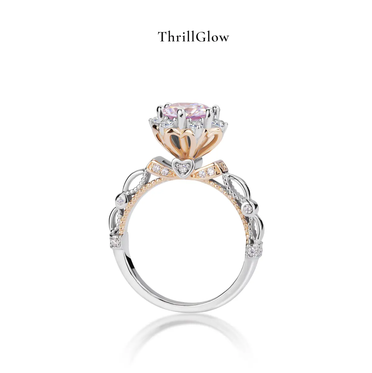 【#161 ThrillGlow】925 Sterling Silver Moissanite Rings