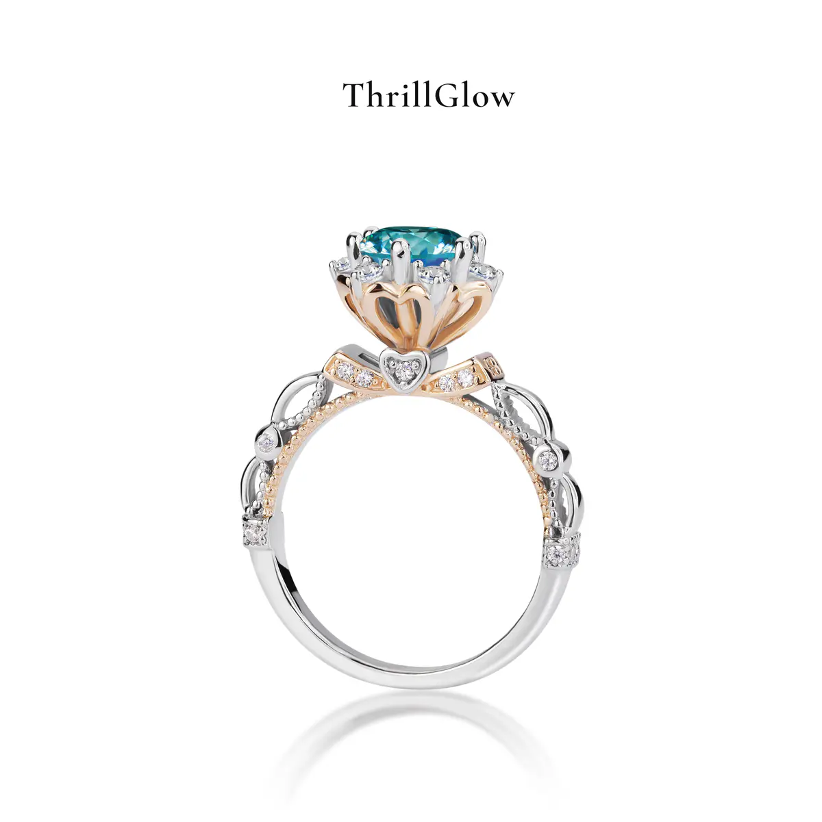 【#161 ThrillGlow】925 Sterling Silver Moissanite Rings