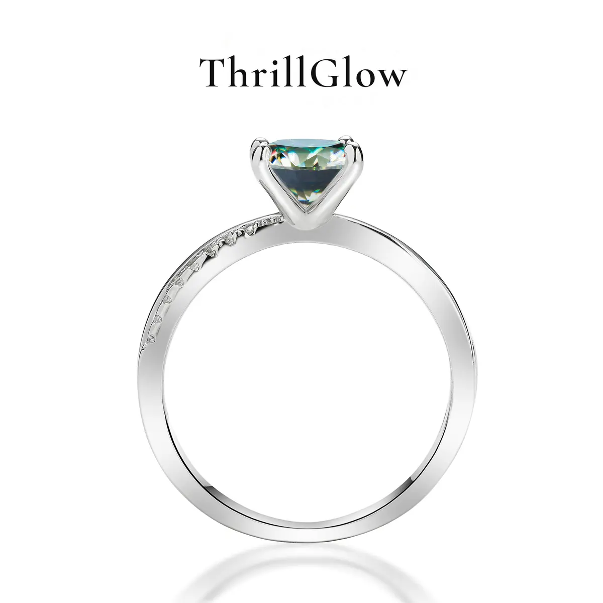 【#179 ThrillGlow】925 Sterling Silver Moissanite Rings