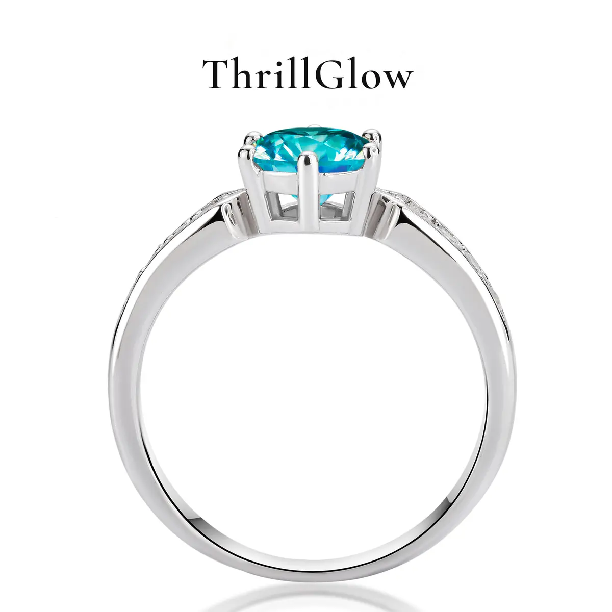 【#180 ThrillGlow】925 Sterling Silver Moissanite Rings