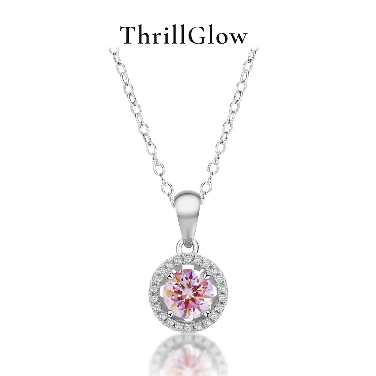 【#215 ThrillGlow】925 Sterling Silver Moissanite Necklace&Earring Buds