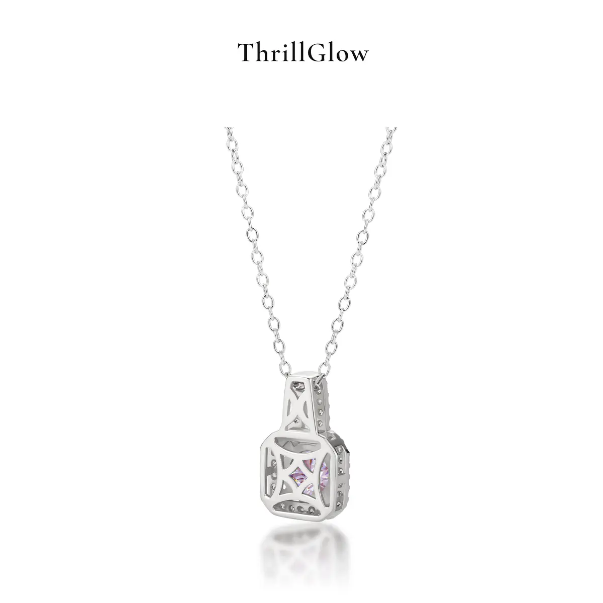 【#120 ThrillGlow】925 Sterling Silver Moissanite Necklace&Earring Buds