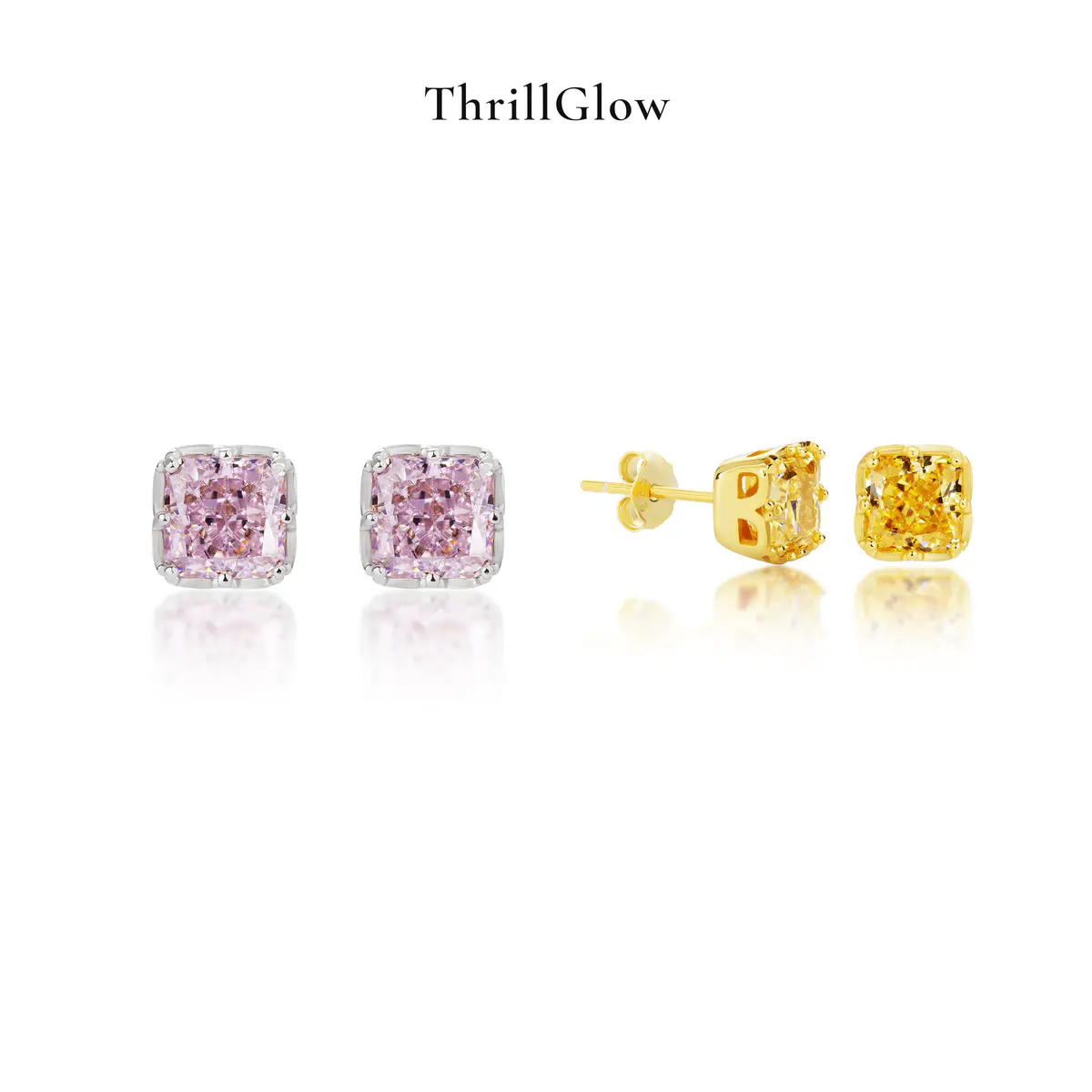 【#218 ThrillGlow】925 Sterling Silver 5A Earring Buds