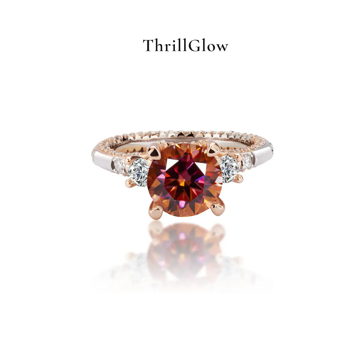 【#227 ThrillGlow】925 Sterling Silver Moissanite Rings