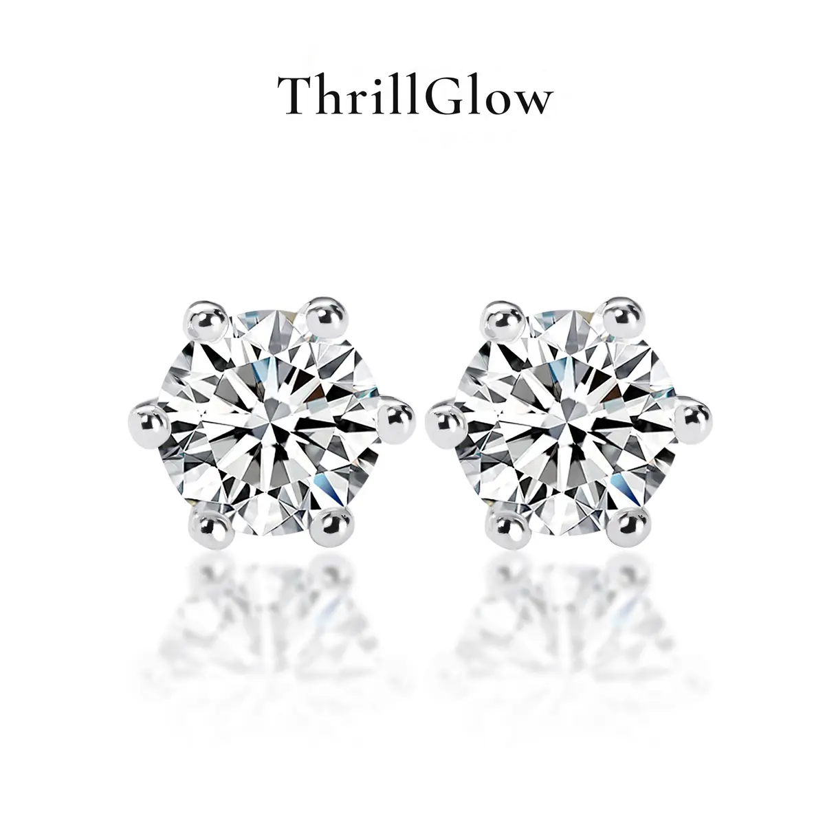 【#23 VIPStreamers】925 Sterling Silver Moissanite Earrings