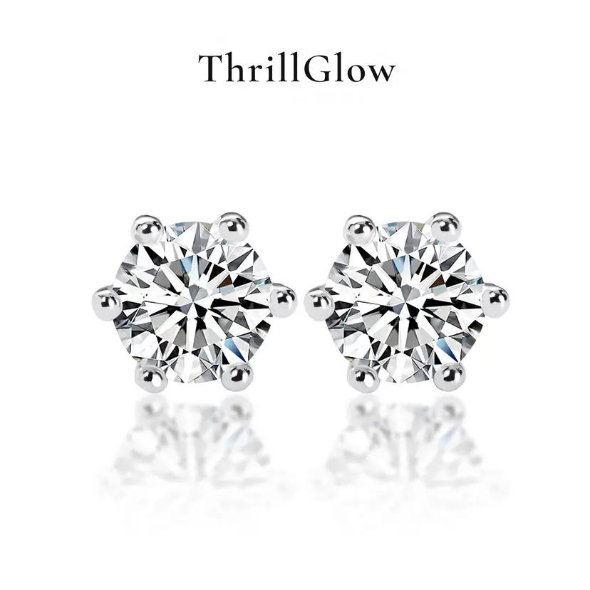 【#23 VIPStreamers】925 Sterling Silver Moissanite Earrings