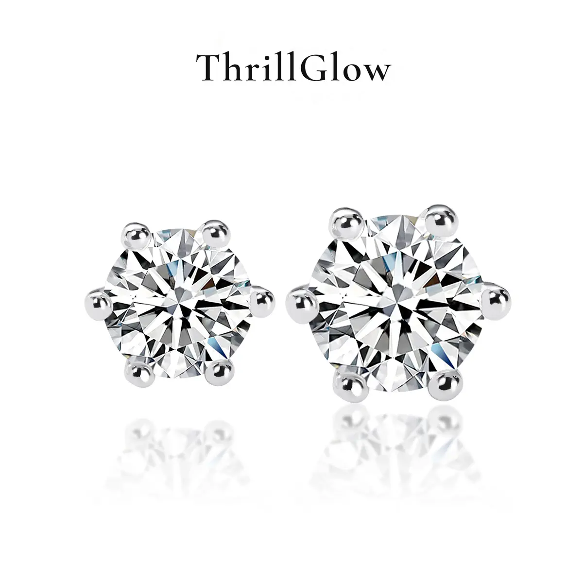 【#23 VIPStreamers】925 Sterling Silver Moissanite Earrings