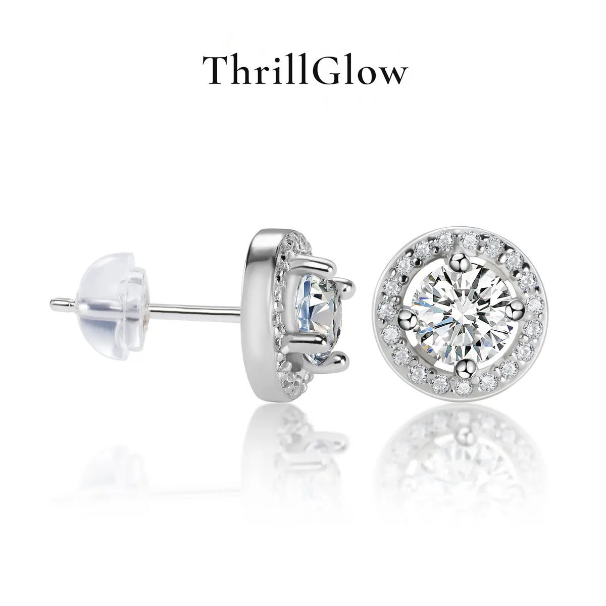 【#25 VIPStreamers】925 Sterling Silver Moissanite Earrings