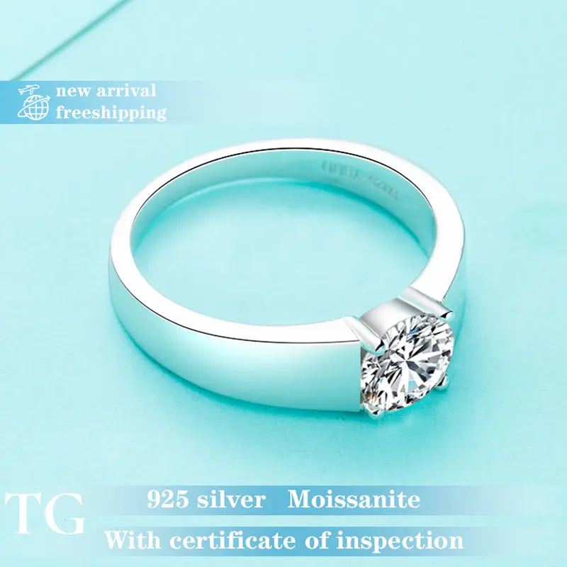 【#38 ThrillGlow】925 Sterling Silver Moissanite Rings