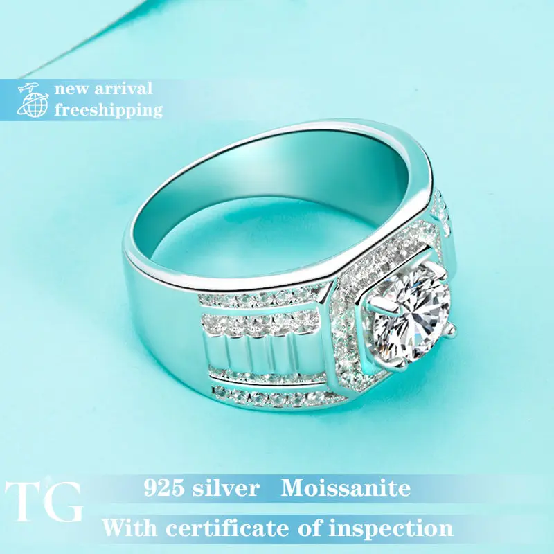 【#40 ThrillGlow】925 Sterling Silver Moissanite Rings