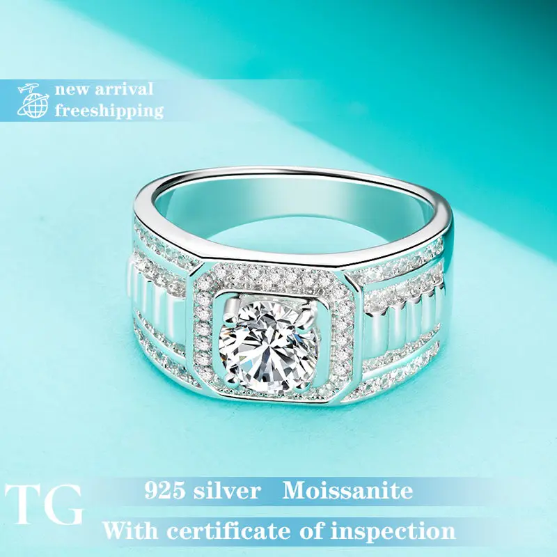 【#40 ThrillGlow】925 Sterling Silver Moissanite Rings