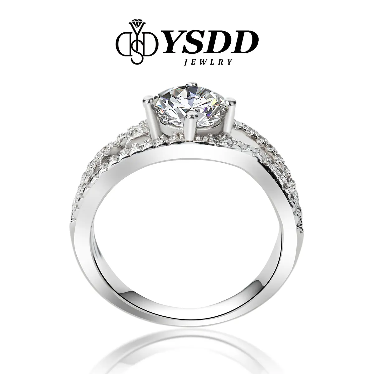 【#10 YSDD】925 Sterling Silver Moissanite Rings