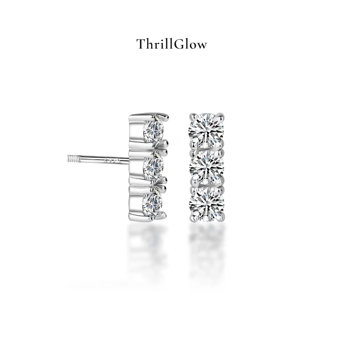 【#171 VIPStreamers】925 Sterling Silver Moissanite Earring Buds