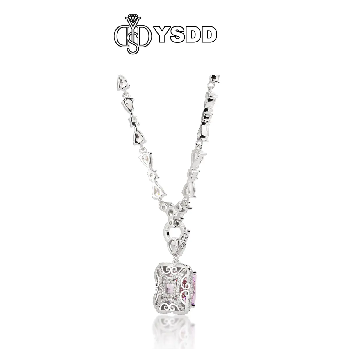 【#160 YSDD】925 Sterling Silver Moissanite Necklace