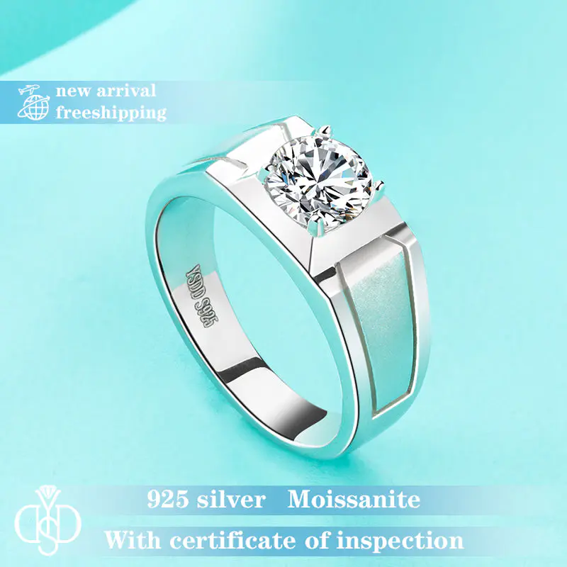 【#36 YSDD】925 Sterling Silver Moissanite Rings