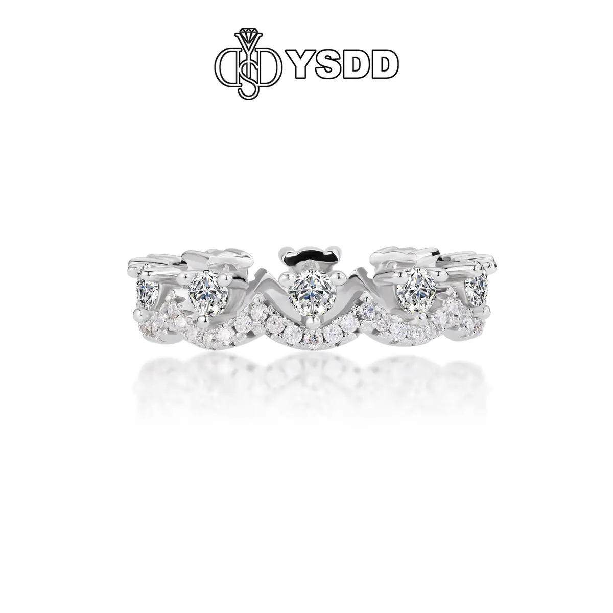 【#611 YSDD】925 Sterling Silver Moissanite Rings